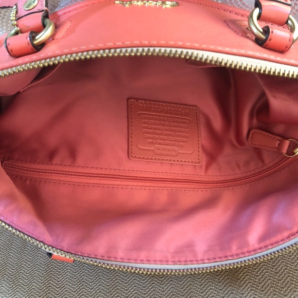 Coach Ashley Dotted OP Art North South Satchel - Picture 7 of 15